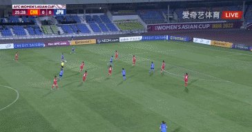 【即时】亚洲杯中日女足90分钟1比1 比赛进入加时